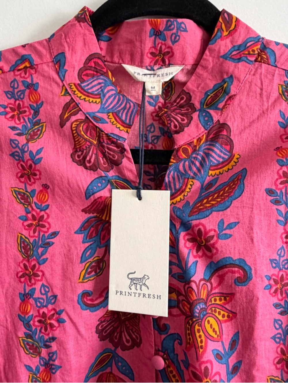 Printfresh Pink Floral Maxi Dress with Folklore Motif - Picture 7 of 12